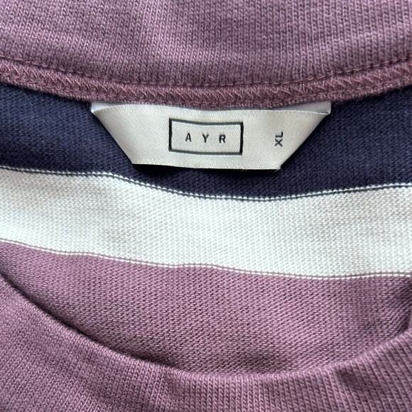 AYR The Heavy O Jump Stripe Prince Men's Heavy Knit Long Sleeve-Size XL - Picture 6 of 7